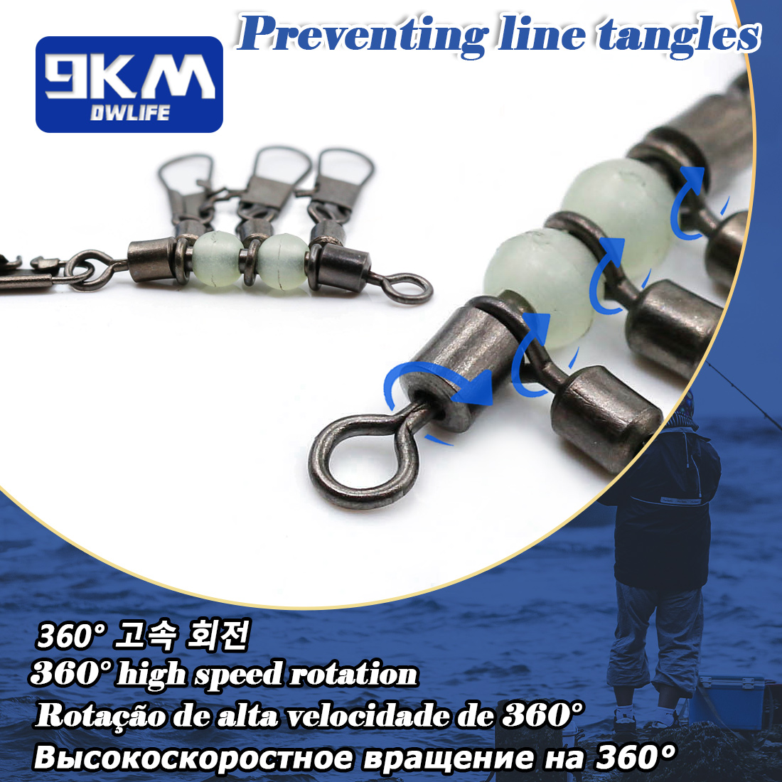 9KM 10pcs Swivel Snap 4-Arah d - Fishing Boat Trailer ulasan dan harga