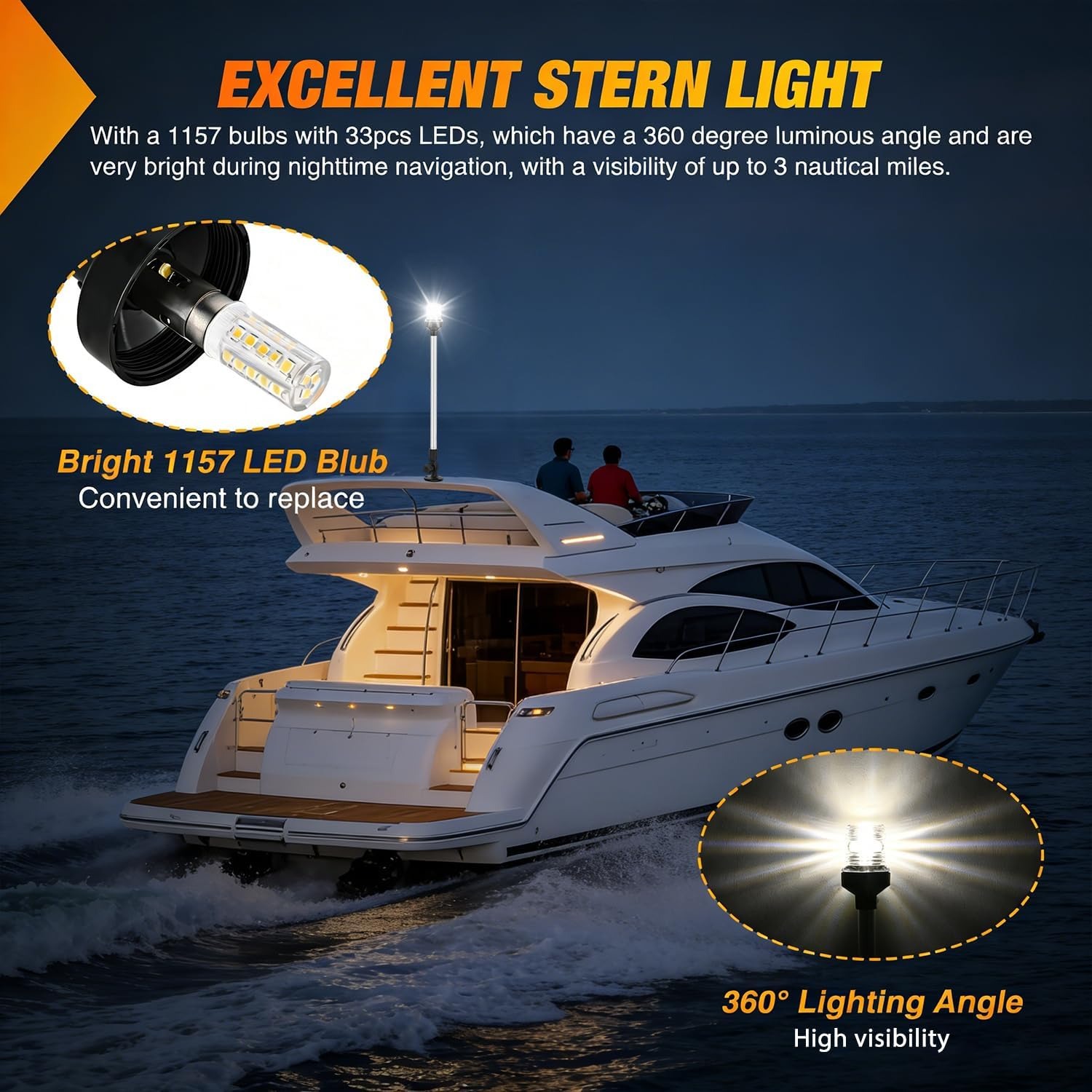 Lampu Buritan Kapal Nilight Ma - Fishing Boat Anchor ulasan dan harga